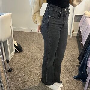 Levi's Dark Gray Flare Jeans